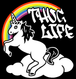 Thug Life Rainbow Unicorn Muscle Tank (Black)